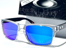NEW Oakley HOLBROOK Clear POLARIZED Galaxy Blue Mirror Lens Sunglass 9244