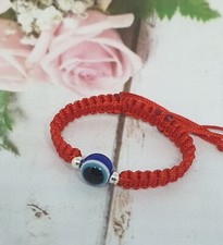 Adjustable Red Evil Eye Baby Bracelet ? Handmade Gift for Infants & Kids