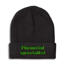 Beanies for Men Financial Specialist Winter Hats for Women Acrylic Skull Cap