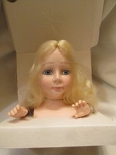 Vintage Fibre Craft Vinyl Angel Head Hands Set 3138-01 Blond Blue Eyes