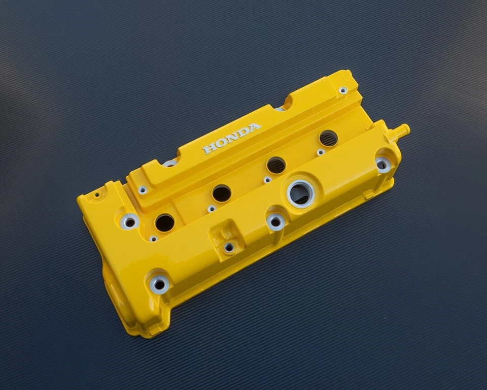 Honda K24 K20 serie K tipo r civic rsx cubierta de válvula recubierta de polvo cuchara amarilla Foto 2 de 4