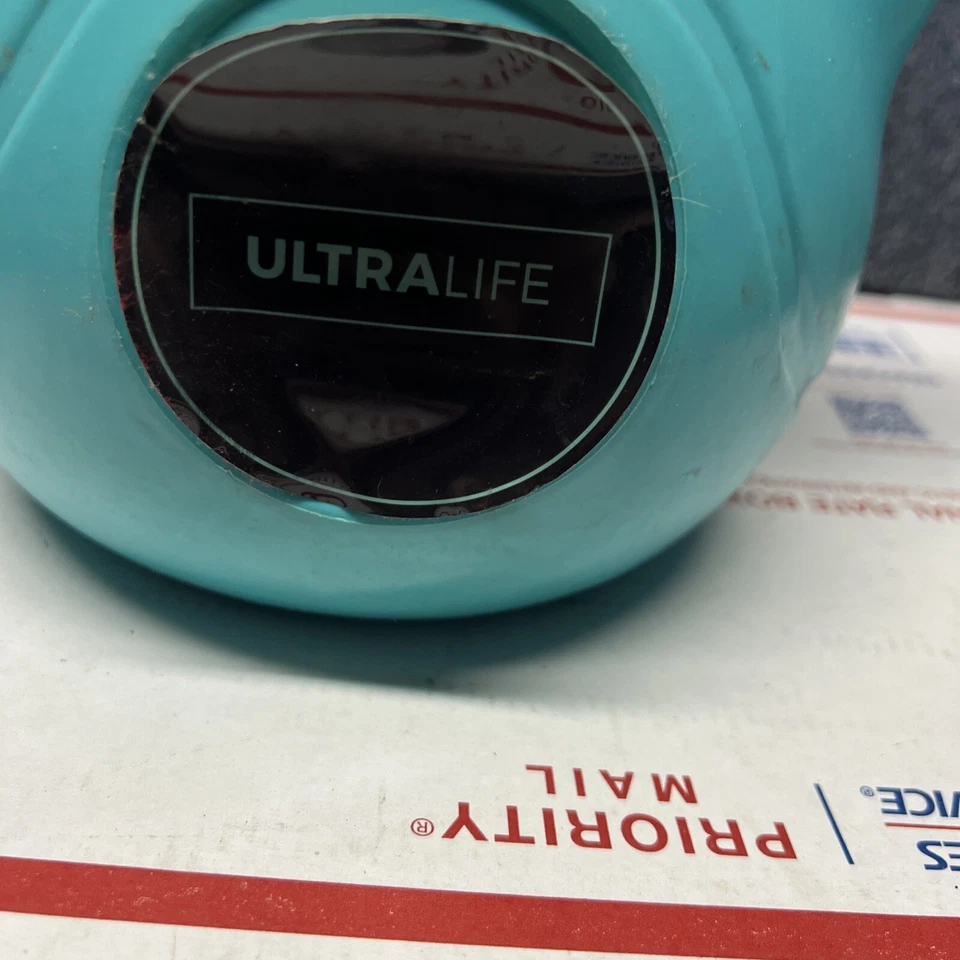 Campana para hervidor de agua de 15 lb de Ultralife - Estuche de plástico verde azulado - Fácil de sostener fácil de agarrar Foto 4 de 4