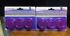 Lavender Automatic Toilet Bowl Cleaner Tablets 3 pack Fresh Scent. Lot of 2. A 