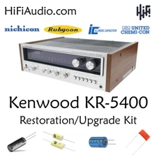 Kenwood KR-5400 rebuild restoration recap upgrade kit filter capacitor repair
