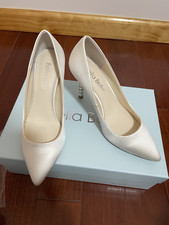 Bella Belle Audrey Ivory Pump with Gold Ring Pearl Heels
