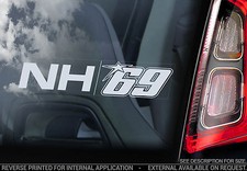Nicky Hayden - Car Window Sticker - Superbike MotoGP Moto NH 69 Decal Sign - V02