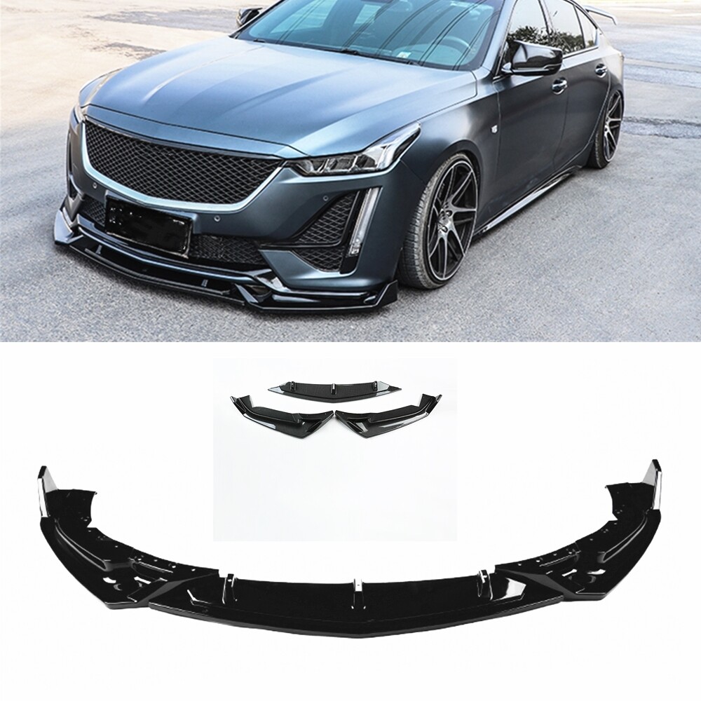 For 2019-2023 Cadillac CT5 Front Bumper Lip Spoiler Splitter Body Kit ...