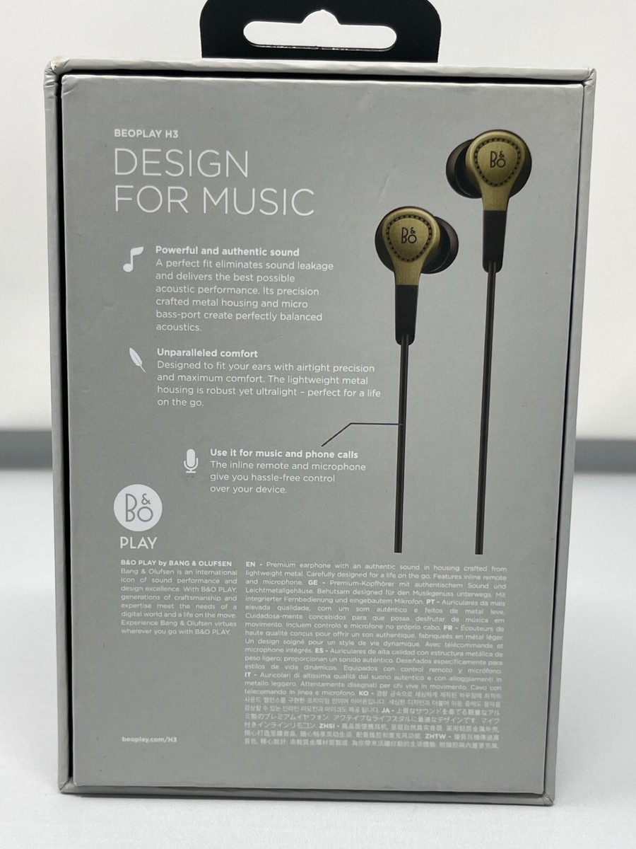 Bang & Olufsen Beoplay H3 Premium Earphones 2nd Gen inEar