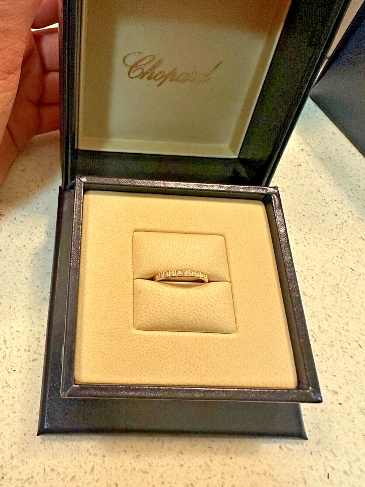 Chopard Ice Cube 18k Yellow Gold Ring With Half-set 0.11 Carat Diamonds, 7,25 US - Image 2 of 4