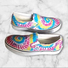 Vans Tie Dyed Shoes Size Men 4.5 Women 6 Tiedyed Tie-dyed Rainbow Color 500714