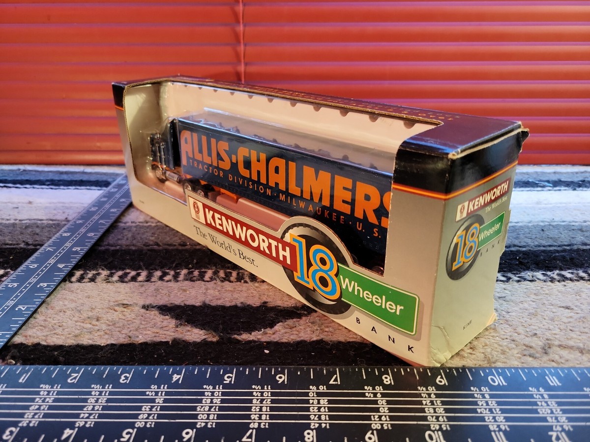 アメトイ。 Allis Chalmers Kenworth 18 Wheeler Bank 1/64 Diecast Semi Replica