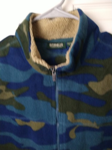 Outdoor Life Men's XL Vest Blue Green Cameo Sleeveless - Picture 6 of 10