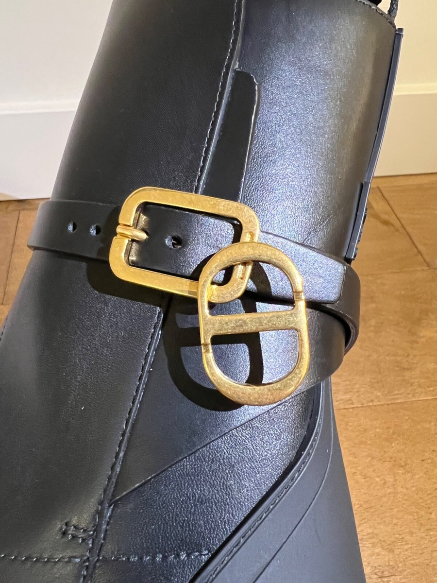 Christian Dior　EMPREINTE　ブーツ　CD金具　EU37 ディオールの黒ブーツで最旬ボリュームを！CDクラスプが上品に