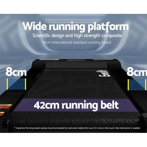 Everfit Treadmill Electric Home Gym Fitness Exercise Fully Foldable 420mm Black - Picture 5 of 11