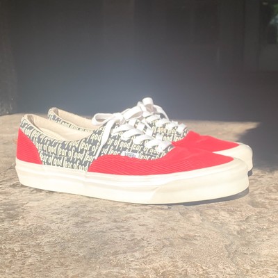vans era 95 dx fear of god red