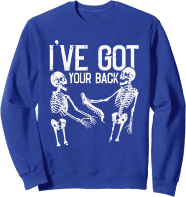 Ive Got Your Back Lazy Halloween Costume Funny Unisex Crewneck Sweatshirt