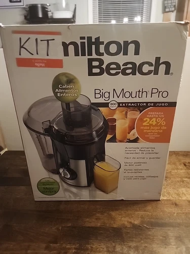 Hamilton Beach Big Mouth PRO Juicer , Stainless Steel - 800 WATTS (67608Z) NEW