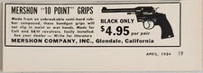 1954 Print Ad Mershon 10 Point Grips for Revolvers Glendale,California