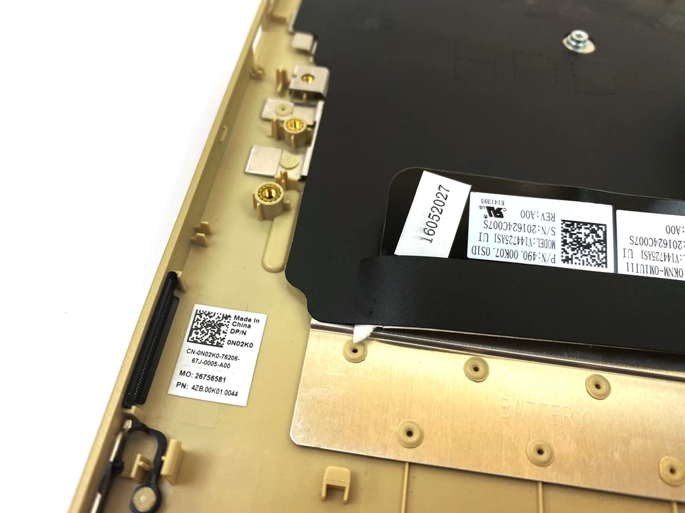 Teclado inglés con reposamanos dorado para computadora portátil Dell Inspiron 11 3147 3148 RDD7F 0RDD7F Foto 3 de 4