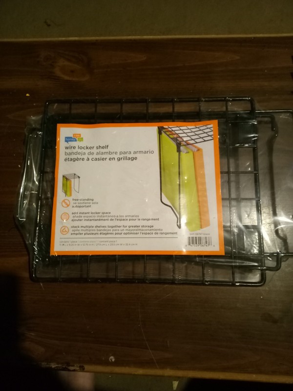 "NEW"  Stac a Shelf 12” Tall Black Color School Locker Shelf