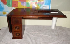 Antique 1876 WHEELER & WILSON No. 8 TREADLE SEWING MACHINE CABINET *GUC*