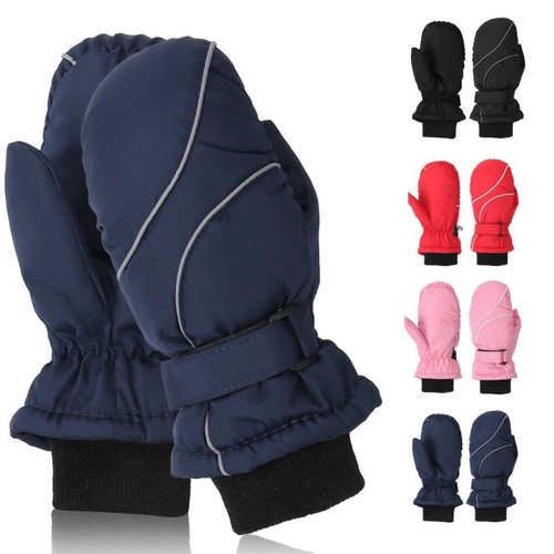 Waterproof Outdoor Kids Winter Gloves Boys Girls Warm Snow Children Ski Mittens