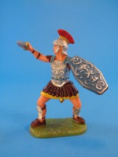 ELASTOLIN 7cm 8425  ROMAN LEGIONNAIRE PARRYING with SWORD  PAINTED UNDAMAGED