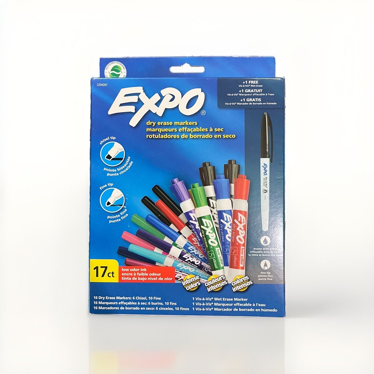 Expo 16pk Dry Erase Markers Chisel and Fine Tip with BONUS EXPO