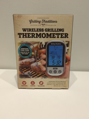 Wireless Digital Grilling Thermometer BBQ Smoker Roasting by Grilling Traditions