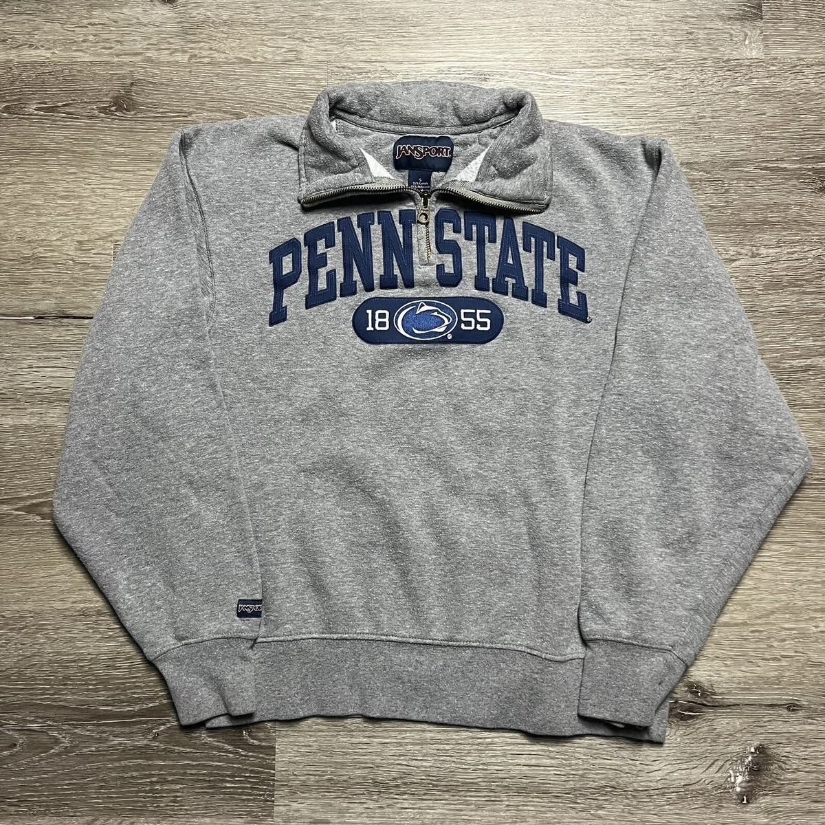 Vintage Jansport Penn State University Quarter Zip Sweatshirt Small Nittany Lion