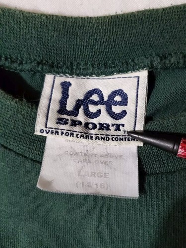 Vintage Lee Sport Milwaukee Bucks Long Sleeve T-Shirt Youth Large Cotton, NBA - 第 6/7 張圖片