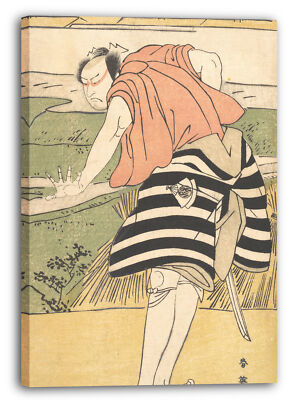 Kunstdruck Katsukawa Shun'ei - Onoe Matsusuke als ein Mann, der auf einem Weg d