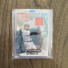 CAL RIPKEN JR 2025 LEAF OPTICHROME BATTLE WORN PATCH SILVER  /7