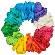 Artier 30 Biodegradable Multicoloured Balloons in 10 Colours. 12 Inch Large E...