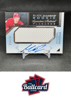 2015-16 Upper Deck Black Diamond #RMP-MD Max Domi Rookie Signature Material