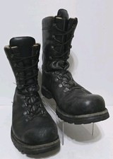 Army Boots Heavyweight Leather Combat Para Black Size UK 12 EU 46 BT46