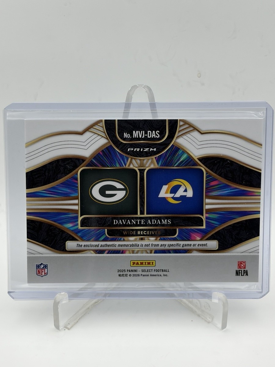 ⚠️select M ⚠️ 2025 Panini Select - Multiverse Davante Adams #MVJ-DAS Blue Prizm