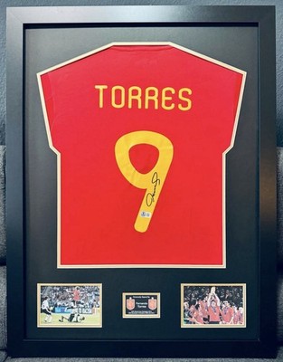 Fernando Torres signiertes Spanien Trikot / EM / FIFA / FC / Beckett