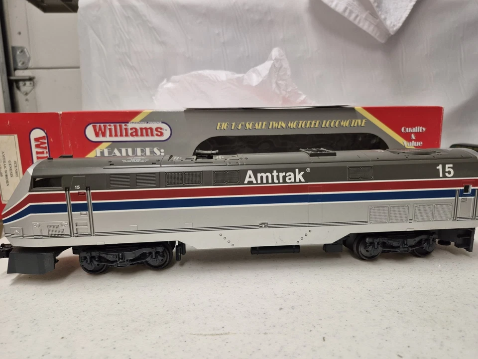 Williams O Gauge Amtrak Twin Motor Power Unit W/ Horn Cab #15-Tested-Wrong Box - Image 2 of 4