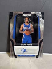 2024-25 Panini Prizm Black Judah Mintz #RS-MIN Auto RC 76ers