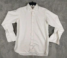 Turnbull & Asser Tailored Fit Dress Button  White Shirt Mens 15.5 French Cuff