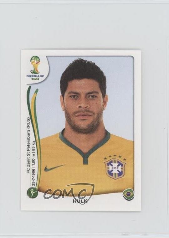 2014 Panini FIFA World Cup Brazil Album Stickers Hulk #49 03mh