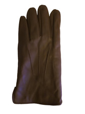 EXPRESS Men  s Leather Winter Driving Gloves Elasticized Cuff New Brown