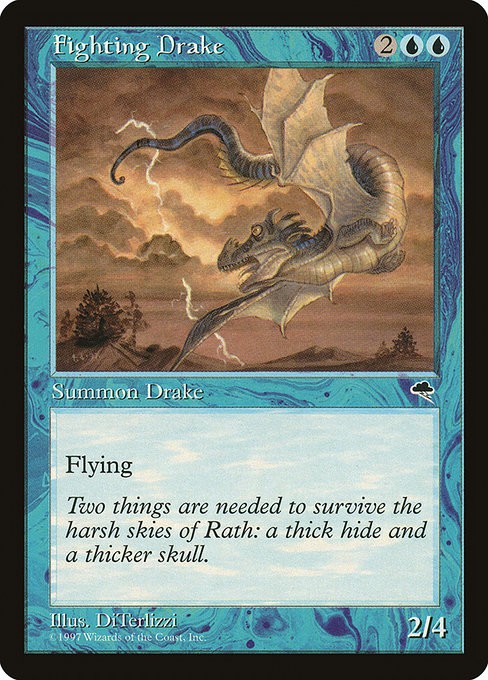 Fighting Drake NonFoil Tempest 63 NM MTG