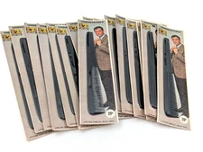 Box of 16 - Vintage Lifetime Unbreakable Hair Men's Combs Black - Unused Sealed