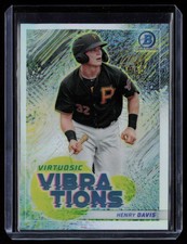 HENRY DAVIS 2022 BOWMAN VIRTUOSIC VIBRATIONS RC PITTSBURGH PIRATES #VV-8 INSERT