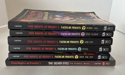 Lot of 6 Five Nights at Freddy s Books Fazbear Frights Plus Graphic Novel Silver