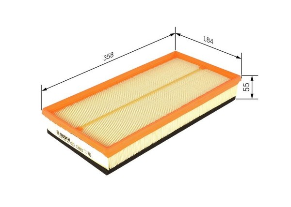 Luftfilter Bosch 1 457 433 081 FüR Oe 1J0 129 620 A - 180129620 - 1J0 129 620 A-image