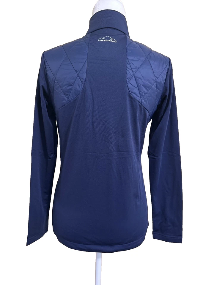 Chaqueta híbrida térmica Sun Mountain para mujer talla S azul marino Foto 2 de 4