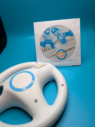 Mario Kart with Wheel & New Super Mario Bros Wii Nintendo Wii Japanese Import